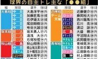 【一覧】意外な組み合わせも!?自主トレ主な「〇〇組」１月は球団の垣根を越えて…