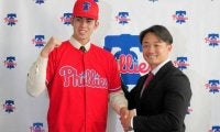 誉高のモレチ投手、フィリーズと契約　「大谷選手から三振とりたい」