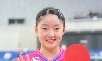 【卓球全日本】ジュニア４連覇達成の張本美和、石川佳純の偉業に並び「尊敬している。同じ記録に並べてうれしい」