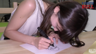 オフショットムービー０６：エイミー画伯　渾身の一枚