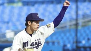 明大　エース・齊藤が113球完封！　早大に３-０で白星発進