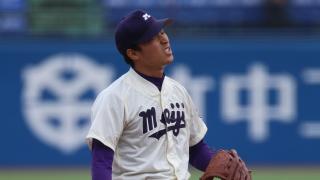明大　リリーフ水野背信の投球　慶大相手に手痛い初戦黒星／慶大1回戦