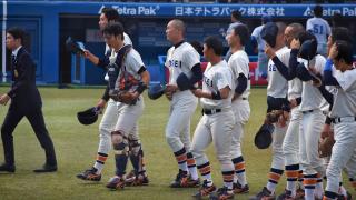 法大　投手陣がつかまりあわや敗戦の危機 最後は逃げ切りトーナメント初戦を突破する／フレッシュトーナメント