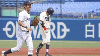 エース・森下暢を援護できず　紫合戦の初戦を落とす