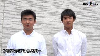 優勝インタビュー(2) 慶應義塾大学 柳町逹（③慶應高）・髙橋佑樹（③川越東）