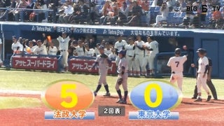 【ハイライト】法政大学 対 東京大学 2回戦