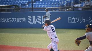 【野球部】追い上げ見せるもあと一本に泣いた ♦2019春季フレッシュリーグ♦ 4月21日　対明大　明治神宮球場