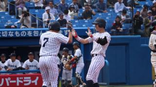 【野球部】リーグ戦初本塁打出るも一歩及ばず。決戦は月曜日へ