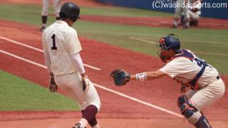 打線つながらず。終盤に得点を許し、敗戦。優勝は絶望的に…／法大１回戦