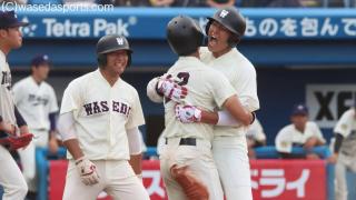 加藤主将が殊勲打！　リーグ戦４２イニングぶり得点で待望の今季初白星／明大２回戦