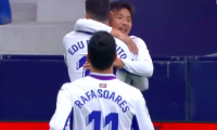 【動画】乾貴士とモイ・ゴメスがコースを突いたボレーシュートを沈める
