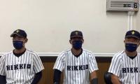 【ヒーローインタビュー】立教大学　溝口智成監督・東怜央(④福岡大大濠)・池田陽佑(②智辯和歌山)