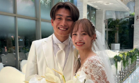 ⚽️上田綺世、妻💖由布菜月と「結婚式を挙げることができました！」　