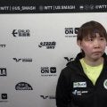 初戦突破の元世界1位・朱雨玲「アメリカでの大会に出場するのは今回が初めて」｜USスマッシュ2025