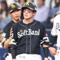 【ソフトバンク】牧原大成が３回の守備から途中交代　直前に左肘付近を直撃する死球