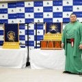 大の里「今からワクワクします」富士山と風神雷神の三つぞろい化粧まわし贈呈に感謝