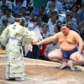 大の里が完勝 初の3代連続新横綱Vへ