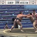 巨漢力士、形勢逆転の強烈“ビンタ” 張られた力士は「ひゃっ！」声をあげて土俵の外へ