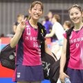 バドミントン　シダマツ準々決勝進出　３６分ストレー倒！国内最終戦Ｖ誓う「勝って笑顔で終わりたい」