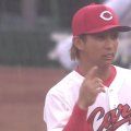 「カープの内野は堅いな」広島・羽月隆太郎、ホットコーナーを襲う強烈打球をダイビングキャッチ！スーパープレーにファン歓喜