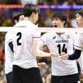 【バレー】日本、第３セット奪取　セット頭から５連続ポイント　佐藤駿一郎サービスエースも出た