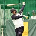 【阪神】森下翔太、初球宴ホームランダービー　自主トレ仲間の中日上林誠知に「負けないように」