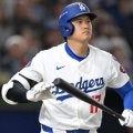 大谷翔平　後半戦初打席は空振り三振　ボール球を見極めフルカウントに持ち込むも…ベッツ＆フリーマンもＫ　思わぬ３者連続三振の船出