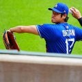 大谷翔平、試合終了直後に“予行練習”　31日に登板予定の敵地マウンドでシャドーピッチング