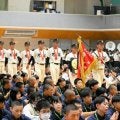 尽誠学園で壮行会 約400人が激励に