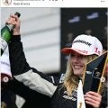 「美しすぎる」28歳米女子カーレーサー「スピードの女神」シャンパンシャワー＆水着姿公開