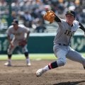仙台育英プロ注左腕・吉川が12Ｋ完封劇！低めへの変化球で相手を翻弄、優勝した3年前同様に初戦で鳥取県勢に勝利【25年夏甲子園】
