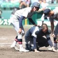 仙台育英・交代の捕手は熱中症の疑い