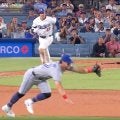 大谷翔平の126キロ“遅打球”を「おっと弾いた」 実況も驚いたハプニング…ゲレーロJr.も“珍打”に呆然