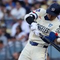 大谷翔平、打球速度180キロの超痛烈打で８試合連続安打　好機広げるもベッツ凡退で得点ならず