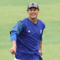 ＤｅＮＡ　藤浪晋太郎が１軍に合流！キャッチボールなどで調整　巨人・乙坂と談笑するシーンも　ヤクルト３連戦で先発の可能性