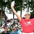 河本結、逆転の今季初Vは「不思議な優勝だった」　明治製品10年分の副賞は「寄付したい」