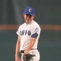 豊橋中央　高橋大喜地が得意の猪木顔でピンチ脱出　大会前には封印を匂わすも　雨中の激戦で敗戦も熱投