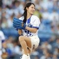 「ゴルファー？」ＤｅＮＡ始球式に登場した美女　「脚綺麗」「綺麗なフォーム」と反響　私服姿も「可愛すぎ」