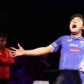 張本智和が世界王者下しＶ　２勝１２敗、直近８連敗の相手を最大の武器封印で圧倒　喜び爆発「うれしいより信じられない」