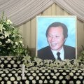 釜本邦茂さんの通夜しめやかに　笑顔の遺影、祭壇には五輪やペレ、ベッケンバウアー両氏との写真