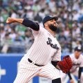 神宮球場で珍プレー　レフト前への飛球でヤクルト・長岡が打球を追い越す　その後、内山と交錯　ブルペンまで転がって三塁打　マウンドのアビラはあ然