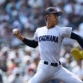 【甲子園】「うおっ!!」ネット裏から声上がる　横浜の織田翔希「152」をマーク