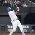 日本ハム・レイエス激走も 膝あまり…