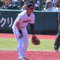 岡本和真 実戦復帰後初の一塁守備