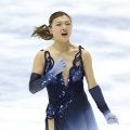 坂本花織は満面の笑顔 貫禄の首位発進