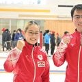 【カーリング】混合ダブルスの小穴桃里、青木豪組が公開練習　五輪最終予選へ「つかみ取りたい」