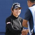 「日頃の行いを良くしておこう」佐久間朱莉がラッキーショット＆６バーディーで優勝戦線に浮上
