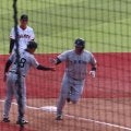 巨人紅白戦 リチャードが片手で本塁打