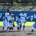 ドラ1の石川昂弥選手らがトス　初の高知キャンプで中日が野球教室
