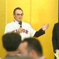 阪神・ドラ２谷端　大先輩からレギュラー奪取指令　和田ヘッドから熱烈激励　日大野球部創部１００周年記念祝賀会